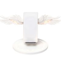 【 SALE】Universal 10W Angel ปีกที่ชาร์จแบบไร้สายได้อย่างรวดเร็วเครื่องดัดแปลงไฟที่ชาร์จแท่นวางที่จับสำหรับ iPhone ซัมซุงฮัวเหว่ยเสี่ยวหมี่โทรศัพท์มือถือ