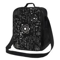 ❣๑ Geek Math Teacher Insulated Lunch Bags for Outdoor Picnic Science Physics Resuable Thermal Cooler Lunch Box Women Children