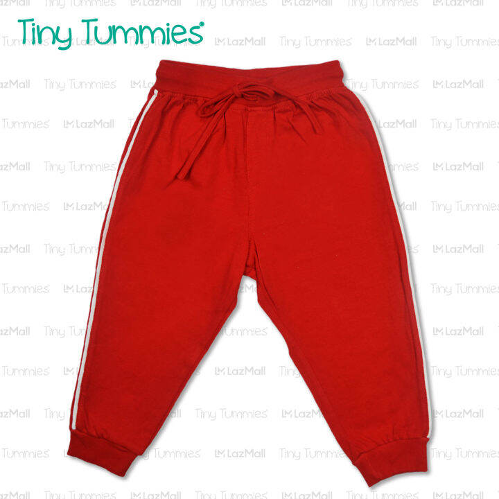 Tiny Tummies Red Jogger Pants (JS 6531) Lazada PH