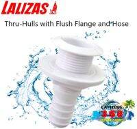 ท่อระบายข้างเรือ Thru-Hulls with Flush Flange and Hose Barb white 10251 lalizas