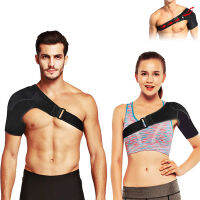 Fitness Sports Care Single Shoulder Support Back ce Guard Strap Wrap Belt Band Warm Protector Shoulder Black Bandage XA62L