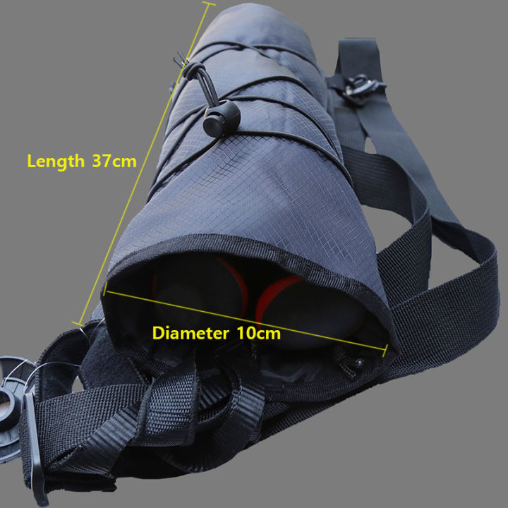 กระเป๋าเก็บเสาเดินป่าแบบพกพา-กระเป๋าสะพายไหล่แนวสปอร์ตกันน้ำพับได้อุปกรณ์สำหรับวิ่งเข้าค่ายปีนเขา