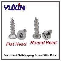 Torx baja tahan karat kepala datar bulat sekrup Self-tapping ST2.9 ST3.5 ST3.9 ST4.2 ST4.8 ST6.3 SUS304 sekrup enam-lobe Head