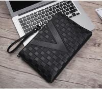 Korean Version Of Business Large-Capacity PU Soft Leather Clutch Bag Douyin Internet Celebrity Mens Bag Clutch Bag Casual Wallet Social Wallet Trend 【OCT】