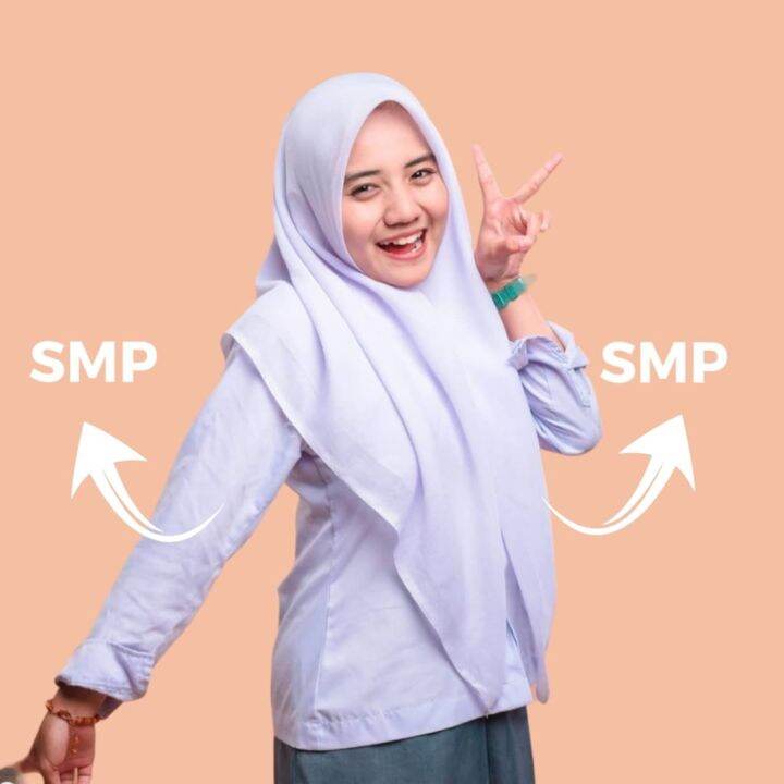 KERUDUNG JILBAB SEKOLAH SMP // SMA // hijab segiempat buat sekolah