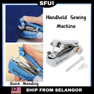  Handheld Sewing Machine, 6Pcs Anti Rust Mini Portable