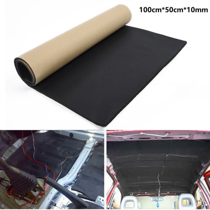 100 50cm 10mm Thickness Car Sound Mat Proofing Deadener Heat Noise