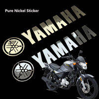 Yamaha สติกเกอร์โลโก้บริสุทธิ์นิกเกิลมอเตอร์ไซค์รองเท้าแตะรัดส้น【ในสต็อก】