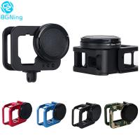 อลูมิเนียม Vlog Cage สำหรับ GoPro 11109กล้องวิดีโอ Cage กรอบป้องกันเคสเชลล์พร้อม Dual Cold Shoe Mounts