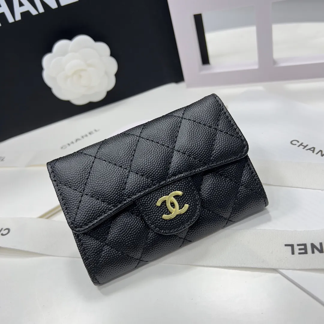 Chanel Zip Card Holder  Small Wallet in Red Caviar SHW  Brands Lover