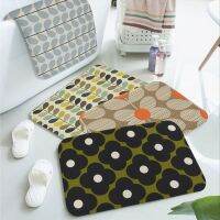 Orla Kiyely พรมยาวลายดอกไม้,พรมกันลื่นดูดซับน้ำแถบยาวพรมห้องนอนพรมปูพื้น