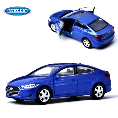 Welly 1/36 Hyundai ELANTRA Alloy Car Model Diecasts &amp; Toy Vehicles Metal Toy Car Model High Simulation Collection Childrens Gift