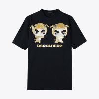 LEMON พร้อมส่ง DSQUARED2 ใหม่ เสื้อยืดลําลอง แขนสั้น คอกลม พิมพ์ลาย สําหรับผู้ชาย