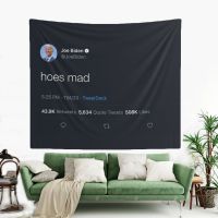 Biden Angry - Hoes Mad ผ้าลายยิปซีตกแต่งผนังพรม Meme ตลก Joe Biden แขวนผนังตลกวิทยาลัยห้องพักหอพักตกแต่ง LGT3816 Tapestries Hangings