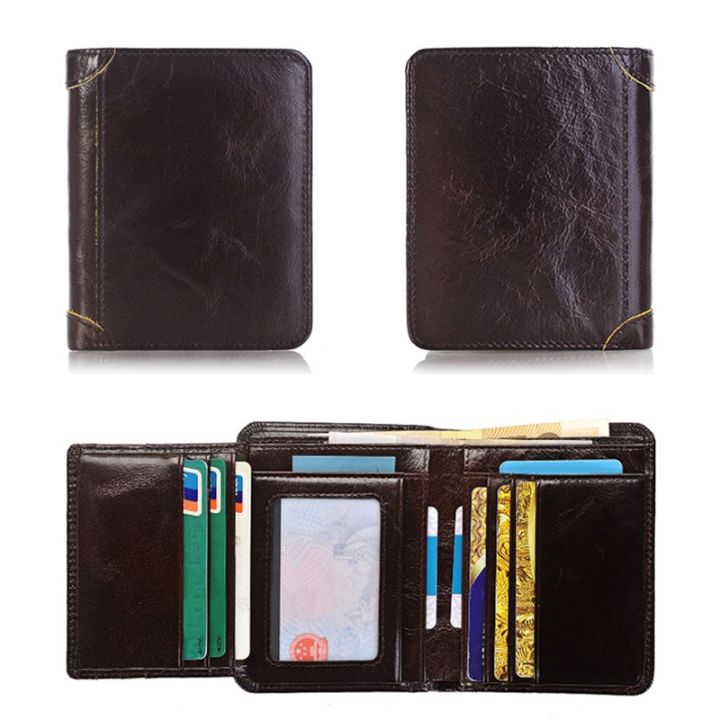 layor-wallet-กระเป๋าสตางค์สั้นแบบบางสีดำ-rfid-หนังแท้คลาสสิกคุณภาพสูงกระเป๋าใส่นามบัตรแบรนด์ผู้ชายกระเป๋าถือสำหรับบุรุษกระเป๋าเงินขนาดเล็ก