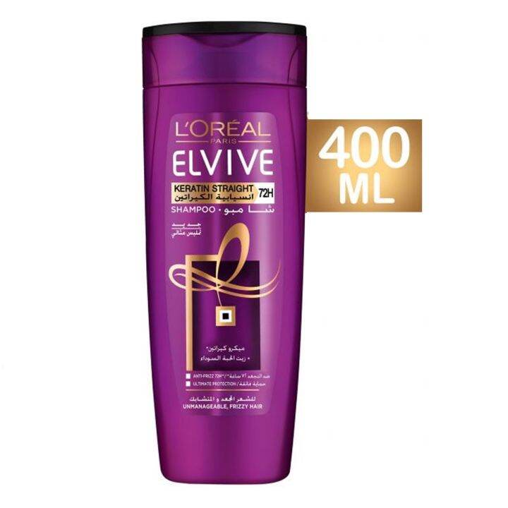 Loreal Elvive Keratin Straight Shampoo 400ml Lazada PH