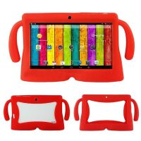 Universal 7 Inch Tablet Protective Case Soft Silicone Cover Skin Shell Protector with Carry Handles for Q88 Kids Children Tablet