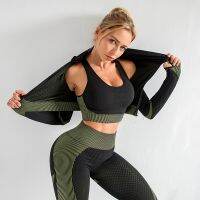 【YD】 Set Gym Clothing Female Sport Top   Leggings Seamless Suits S-XL