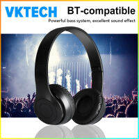 Vktech P47หูฟังสำหรับเล่นเกมแบบไร้สายตัดเสียงรบกวนรองรับบลูทูธ5.0การ์ดเครื่องเล่น Mp3รองรับการไมโครโฟนในตัวแบบแฮนด์ฟรี