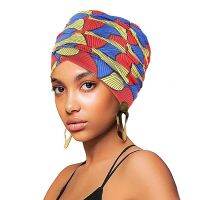 【YF】 New Women African Print Head Bandana Scarf Muslim long Wrap headscarf Bonnet Strecth Africa Clothing Hijab Hair Accessories