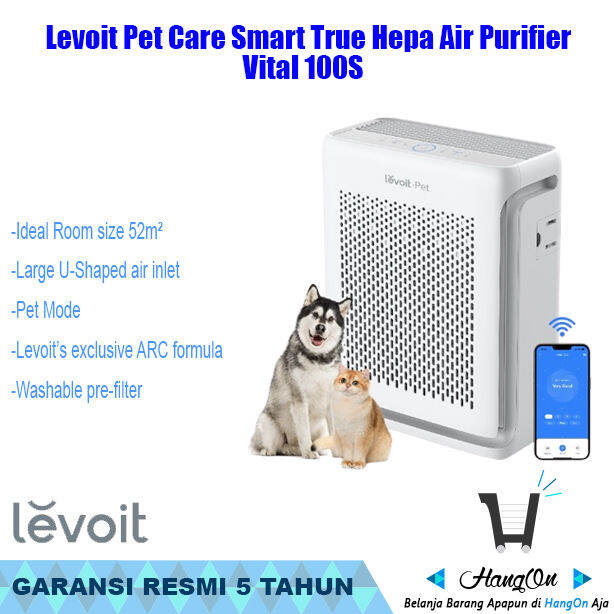 Levoit LV-H128 Desk Air Purifier Dual HEPA Filter H13 Aromatherapy  Pembersih Udara Ruangan Rumah Kantor