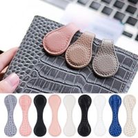 Magnetic Bookmark Double-sided Decoration Faux Leather Bookmark Clip Notebook Planner Magnetic Page Marker School Supplies
