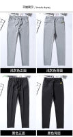 NGHG MALL-Cool Men Series New Mens Business Casual Pants Slim Stretch Ice Silk Loose Tight Waist Sports Pants Straight Long Pants for MenTH