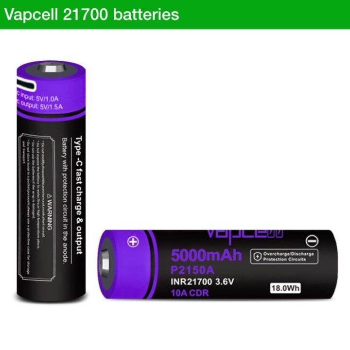 ถ่านชาร์จ-vapcell-p2150a-21700-5000-mah-หัวนูน-ของแท้-ของใหม่-โค็ดเช็คได้