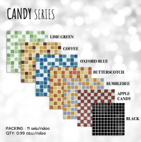 กระเบื้องโมเสค 30x30cm (11 แผ่น/กล่อง) CANDY ปูผนัง ปูพื้น ตกแต่งผนัง โมเสคแก้ว