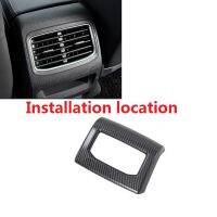 ┋ For ID.4X ID.4 ID4 2021 2022 Carbon Fiber ABS Car Rear Air Condition Outlet Vent Cover Trim Frame Sticker Accessories