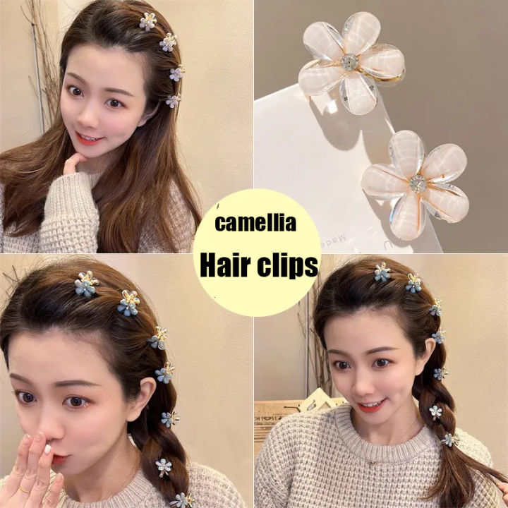 Alloy Mini Flower Hair Claws Women Small Hair Clips Headdress Kids Sweet  Hairpins Barrettes Fashion Hair Accessories | Lazada