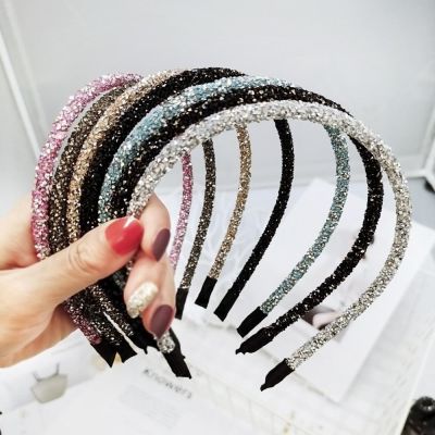 Luxury Rhinestone Hair Band Pearls Hoop Accessories for Headbands Ornaments