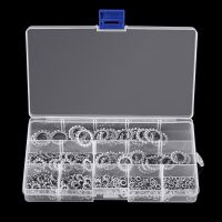 300pcs M2.5 M3 M4 M5 M6 M8 M10 M12 304 Stainless Steel External Star Washer Assortment Kit Shakeproof Star Gasket