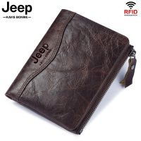ZZOOI 2022 New Rfid Men Wallets Genuine Leather Short Card Holder Short Men Purse High Quality Brand Male Wallet Coin Perse Vintage
