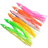 【hot】❅ 20 pieces Rubber Squid Skirts 5cm 9cm 11cm Soft Fishing Lures Tuna Sailfish Catfish Baits