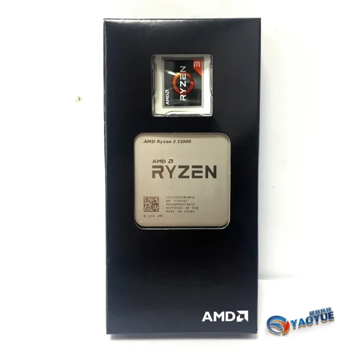 คอมพิวเตอร์ AMD Ryzen 3 2200G,โปรเซสเซอร์ Quad-Core AM4เดสก์ท็อปซีพียู ...