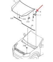 #IS สกรูบานพับขาฝากระโปรงหน้า D-MAX 2012-2019 อะไหล่แท้เบิกศูนย์ #8980561220