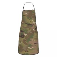 Military Camouflage Pattern Apron for Men Women Unisex Adult Chef Kitchen Cooking Army Tactical Camo Tablier Cuisine Baking Aprons