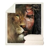 Blanket Fashion Beautiful Tiger and Lion 3D Adult Kid Quilt for Bedding Cover Sofa Travel Office Character Throw Blanket