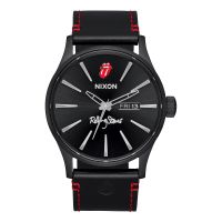 Nixon Rolling Stones Sentry NXA1354001-00 นาฬิกา Unisex สายหนัง All Black