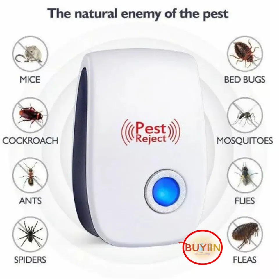 Ultrasonic Pest Control - Rodent Pest Repeller Plug In - Indoor Pest  Repellent - Mouse, Roches, Ants, Spiders, Mosquito Repellent | 600 - 1200  Sq Ft