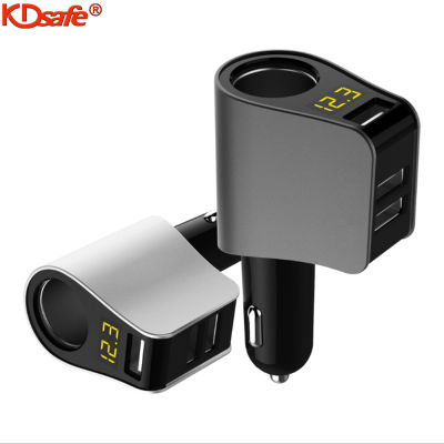 KDsaf Lighter 3 USB Port Car Charger QC3.0 Car Lighter Charger Adapter Real-time Voltage Detect Car Lighter Universal