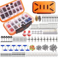 [HUYE Outdoor Store] 254Pcs Fishing Tackles Box Kit Set With Sinkers Weight Swivel Ring Sleeves Hook Space Bean Stop Beads Rock อุปกรณ์ตกปลา