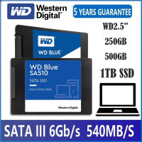 ลด 50% (พร้อมส่ง)️SSD ใหม่!!️250GB,500GB,1TB Western Digital SSD (เอสเอสดี) WD BLUE SATA 3 2.5"(WDS500G2B0A) 3D NAND ประกัน 5 ปี-a(ขายดี)