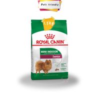 ด่วนโปร ส่งฟรี 1.5kg Royal Canin Mini Indoor Senior อาหารสุนัขสูงอายุ 7 ปีขึ้นไป สูตรสุนัขเลี้ยงในบ้าน