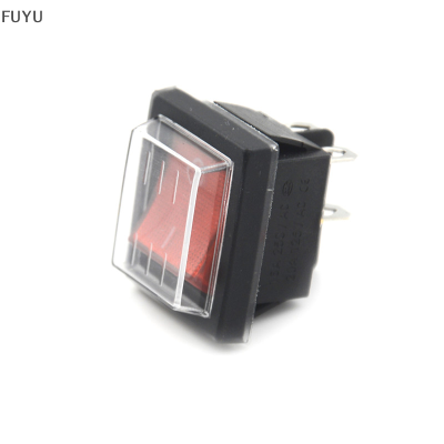 FUYU Red button Rocker Switch 4ปลั๊ก16A 250V สวิทช์อุปกรณ์ไฟฟ้า