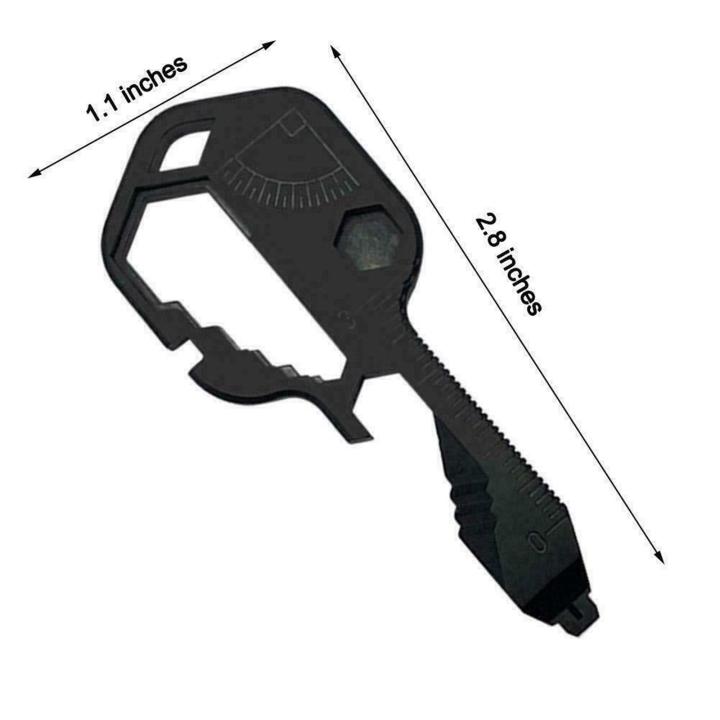 gepeack-สแตนเลสเครื่องมืออเนกประสงค์รูปกุญแจเครื่องมือที่เปิดขวดอุปกรณ์กระเป๋า