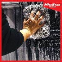 ฟองน้ำล้างรถ ไมโครไฟเบอร์ - MAXSHINE MICROFIBER WASH PAD BLACK &amp; WHITE