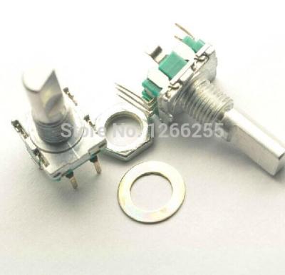 ☄♛▩ 10pcs/lot Rotary encodercode switch/EC11/ audio digital potentiometerwith switch5Pin handle length 20mm