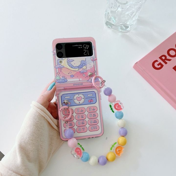 เคสมือถือ-แบบแข็ง-pc-ลายการ์ตูนน่ารัก-สําหรับ-samsung-galaxy-z-flip-3-5g-zflip4